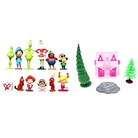 The Grinch Who Stole Christmas Playset with Character Figures and Accessories