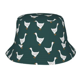 Funny Silly Goose Bucket Hat, Summer Outdoor Sun Protection, Unisex Beach Hat Packable Sun Cap for Travel Hiking