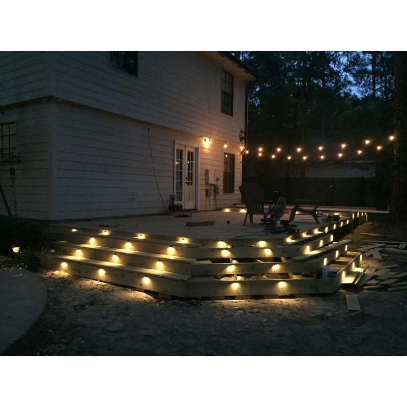 FVTLED Pack of 10 Low Voltage LED Deck Light Kit