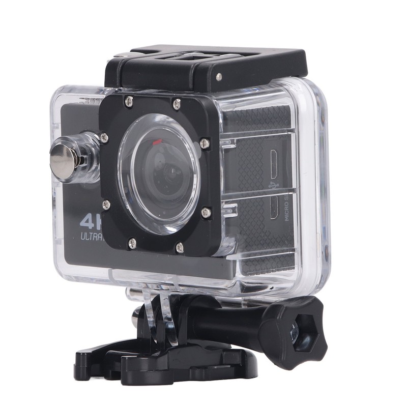 Outdoor Sports Camera 4K Wifi ABS Waterproof High Definition Black
