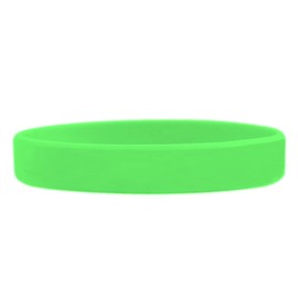 SayitBands 1 Custom Light Green Debossed Silicone Wristband