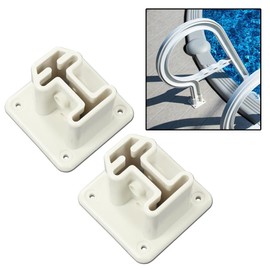 G-PLUS Heavy Duty Resin in-Pool Above Ground Swimming Pool Ladder Flanges 2Pack