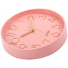 Lumuasky Pink Wall Clock Modern Battery Operated Analog Small Cute