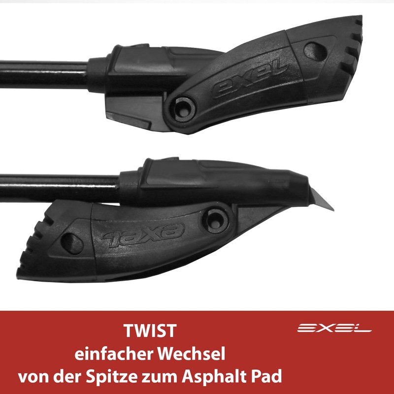 Exel Nordic Walking Pad All Terain Tip Schwarz, One Size