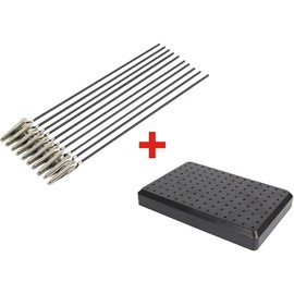 Shiwaki 10 Piece Alligator Clips with Base Holder for Airbrush Hobby Model Parts Assembling Models