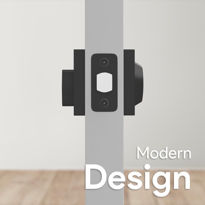 Mega Handles Laura Deadbolt Lock - Heavy Duty Square Black