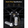 MIKKUPPA M14x1.5 Spline Lug Nuts, 32 Pack Chrome Lug Nuts