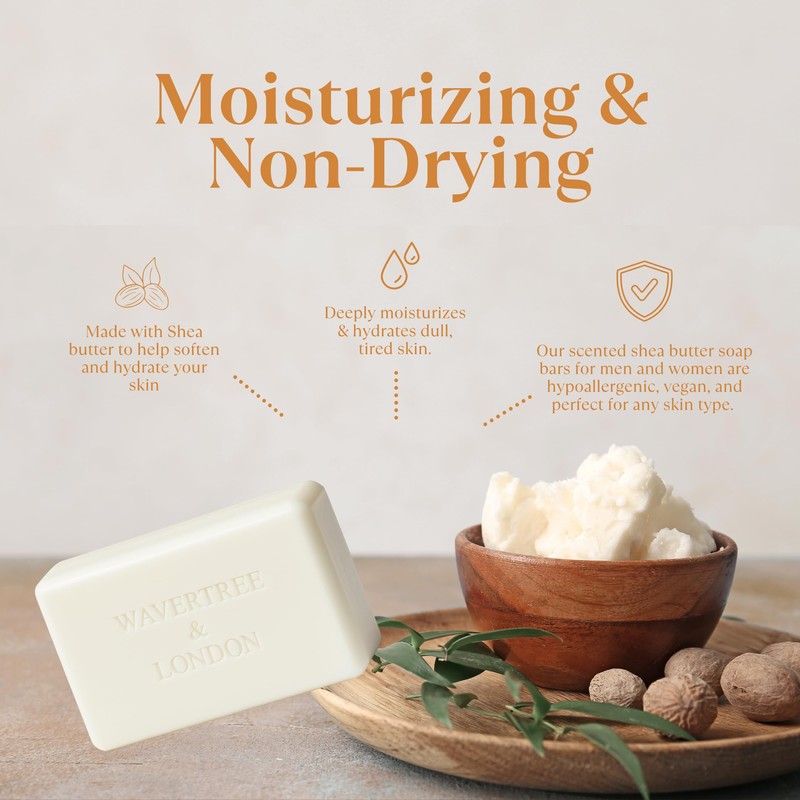 Wavertree & London Sandalwood & Patchouli Scented Natural Soap (2