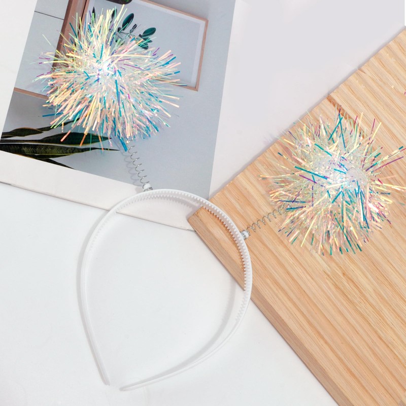 CUBACO Pom Pom Headband - Birthday Headband for Girls &