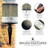 4" Masonry Paint Brush for Painting Walls - All Round
