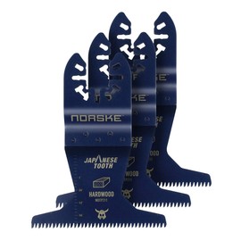Norske Tools NOTP274 2-3/4 inch Japanese Tooth Bi-Metal Oscillating Multi Tool Accessory Blades (3pc Pack) Universal Fit for Cutting Wood and Hard Wood