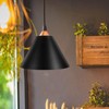 Baluue Industrial Light Shade, Cone Ceiling Bulb Guard, Black DIY