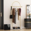 KADIGANG Gold Clothing Rack, Modern Clothes Rack with Shelf, Heavy