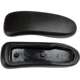 CosmosBeam Vinyl Arm Pads Caps for Herman Miller Classic Aeron Chair Graphite Black