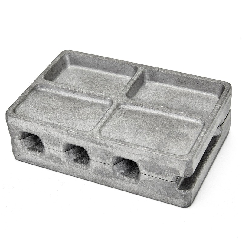 MOPHOEXII Bank Sinker Lead Mold with 2.1LB Lead Sheet, Fishing