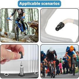 Heyumybit 20 pcs Black Presta Valve Stem Caps,Valve Caps,Presta Dust Caps Wheel,Plastic Bike Tire Caps,Air Dust Covers,French Valves for Bicycle,Road Bike
