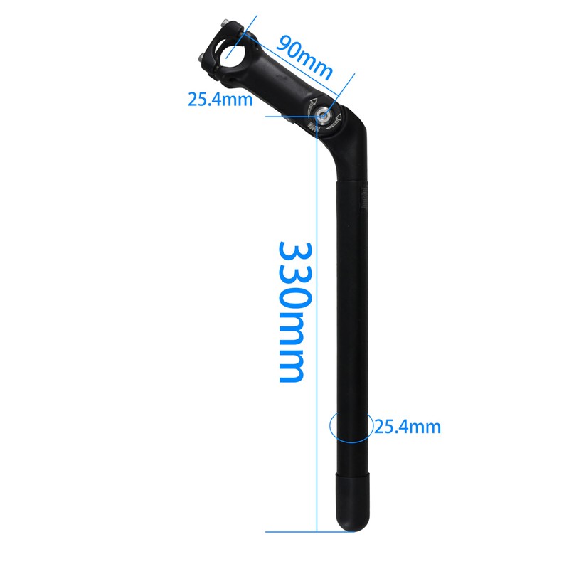 WEERAS Adjustable Bike Stem, 13 inch Length, 80 Degree Adjustable