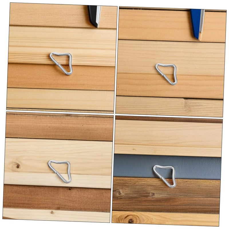 Abaodam 24pcs Trampoline Triangle Rings Galvanized Steel Replacement Hardware for