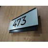 Número para Casa Moderno, Placa Doble de Aluminio y PVC,