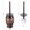 Creative Scents Dublin Brown Bathroom Accessories Set - 6-Piece Bathroom