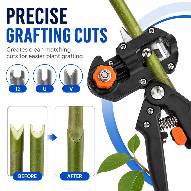 Grafting Pruner for Fruit Trees & Plants – Replaceable V,