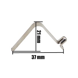 ZQIY 10PCS Silver Spring Steel V Hollow Lift Telescopic Locking Bar Clamps 4.7x7x29mm Pushbutton Spring Clip Suitable for Kayak Paddles Tent Pole Locking Tube