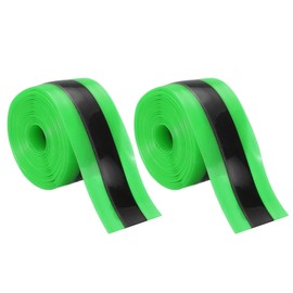 sourcing map 2pcs Bike Tire Liner 1.4" Inner Tube Bicycle Flat Protector for MTB 12" 16" 18" 20" 24" 26" 1.75"-2.5"(W'), Green/Black