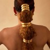 Haircuff Liga Para Cabello Accesorios De Moda Scrunchi Metal