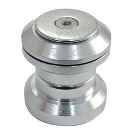 NECO 1-1/8" CNC Alloy Threadless MTB Road Headset with Top Cap, Silver, NC2861