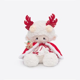 【ZEIO】Puff Puff Lamb doll Cute plush toy Rag Doll girl's birthday gift companion doll Fluffy:_PuffFawnstyle