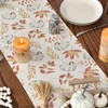 GWAWG Pumpkins Maple Leaves Autumn Table Runner, Fall Leaf Table