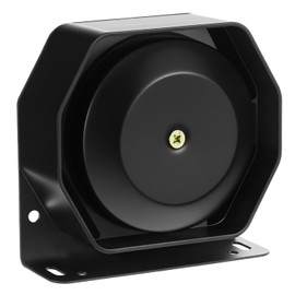 QWORK 200W Siren Speaker 130dB Ultra Slim Octagon Compact Flat Horn , Heavy Duty Aluminum Housing PA System Speaker, 8 Ohm for Police, Fire & Truck Use1 Pack