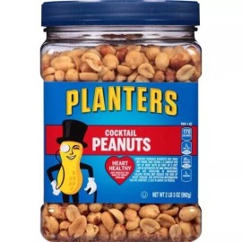 PLANTERS Salted Cocktail Peanuts, 35 Oz Resealable Jar