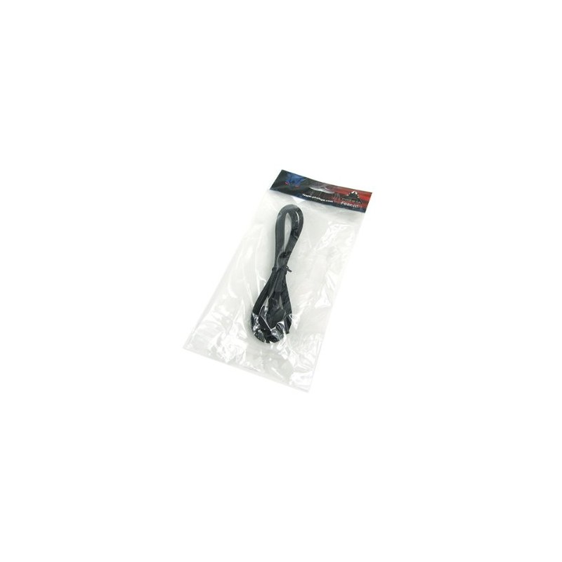 Phobya 4Pin Molex Stromverlängerung 60cm - Schwarz Kabel Lüfterkabel und