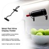Pack of 6 Metal Red Wine Display Holder Wall Mounted