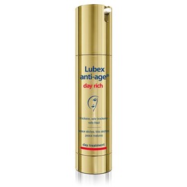 Lubex anti-age day rich – Reichhaltige Tagespflege mit Peptiden und Hyaluron, polstert feine Linien, stärkt Elastizität, antioxidativer Schutz, ideal für trockene und reife Haut, 50ml
