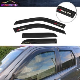 Unbranded Fit For 02-06 Honda CRV Window Visor Smoke Rain Guard Shade Acrylic 4PCS Set