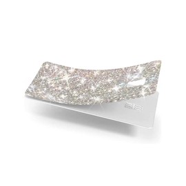 ExotixCard The Original Reflective Sticker Ultra Bling Debit - Credit Card Skin Shiny Removable Cover Especially Bright Back Information, No Bubble, Waterproof Card Cover (Silver)