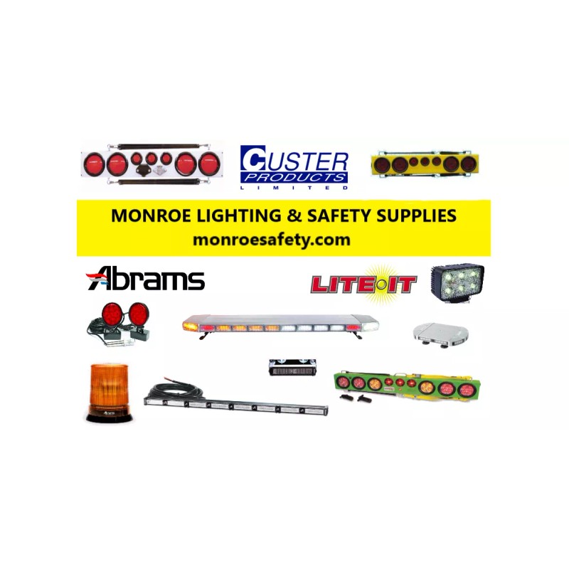 Custer Battery Operated BLUE LED Beacon Flashing Light Warning Magnetic