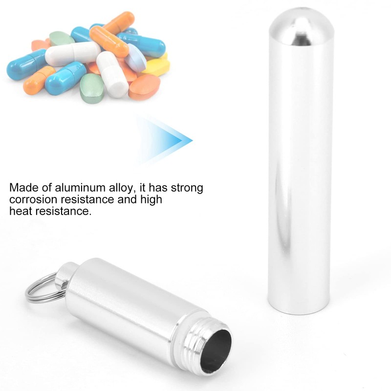 Pocket Toothpick Holder Reusable Aluminium Alloy Toothpick 8-10 Toothpicks Box
