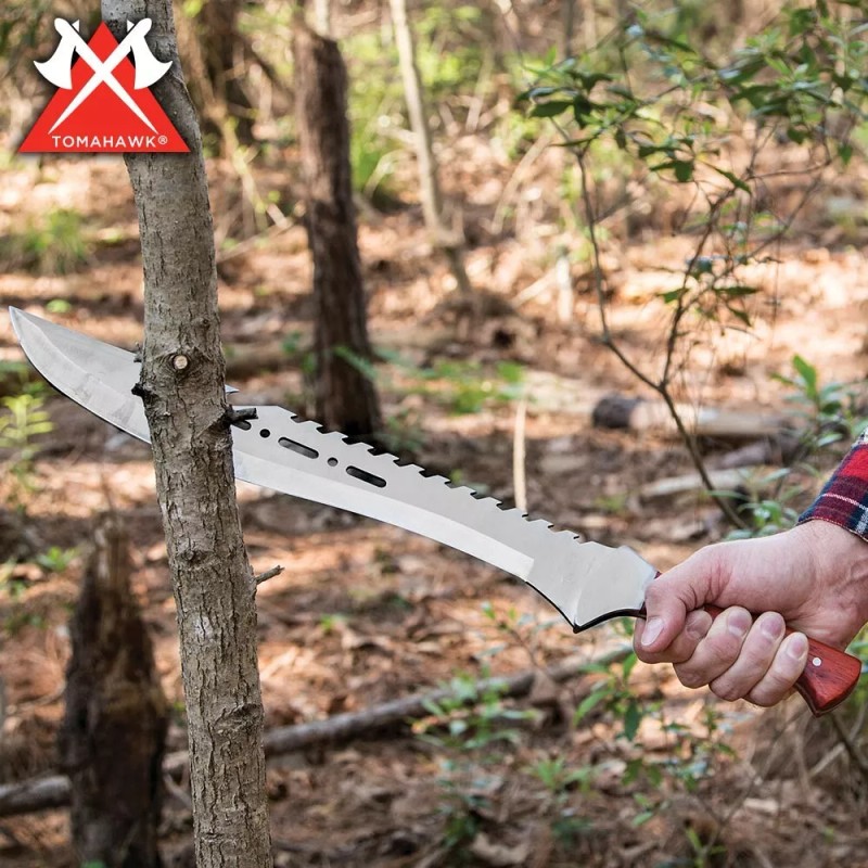 Tomahawk Razorback Machete| Full-Tang | Nylon Shoulder Sheath | 21
