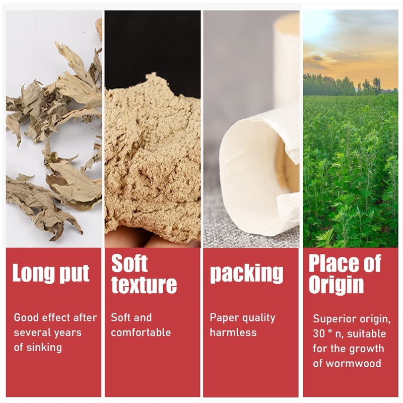 Resulzon 10 Rolls Mugwort Rolls Pure Moxa Rolls for Mild