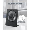 Zuvas Desk Fan Battery Operated, Rechargeable 180°Tilt Folding Personal Ultra