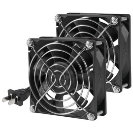UMLIFE 2PACK EC Axial Fan 80mm x 25mm AC 110V 115V 120V 220V 240V High Speed Dual Ball Bearing for Desktop