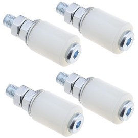 The Lord of the Tools 4Pcs Nylon Roller Sliding Door Roller Sliding Barn Door Floor Guide Roller Door Accessories for Sliding Doors Electric Doors Garage 40x60mm