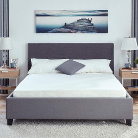 AC Pacific 4" Memory Foam Mattress Topper Pad with Cool Gel, Queen