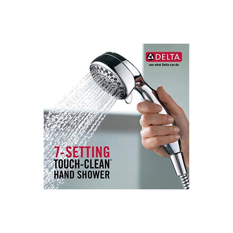DELTA FAUCET 75701C 7-Setting Hand Shower, Chrome