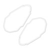 Keiti Motorcycle Fuel Tank Grip Knee Pad, Self-adhesive Protector Clear