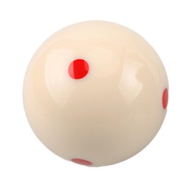 Sinsilvie 2-1/4" Replacement White Pool Ball,White Cue Ball,Blue 6 Dot AAA-Grade Billard Ball,6 oz,170g,Billiard Pool Table Accessories (Red 6 Dot)