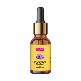 Preethy's Boutique Ayurvedic Saffron Oil for Glowing Skin | Kumkumadi Oil | Skin Moisturizer | Natural Anti aging Serum | 15 ml